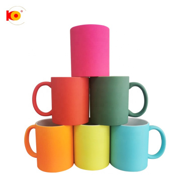 Neues Design der 11oz Sublimation Coated Soft Touch Beche Design Kaffeetasse Kaffeetasse